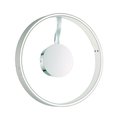 Eurofase Verdura Modern Integrated LED Indoor Flushmount, 1-Light, Round, Dimmable, Grey+ White 43893-034